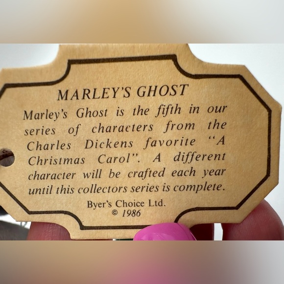 Byers Choice Dickens Series Marley's Ghost 1st Edition 1986 with Tag - Picture 5 of 9